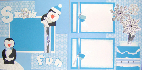 Snow Fun 2 12x12 SEWN Premade layout