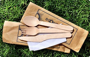 Wooden Fork Knife Spoon