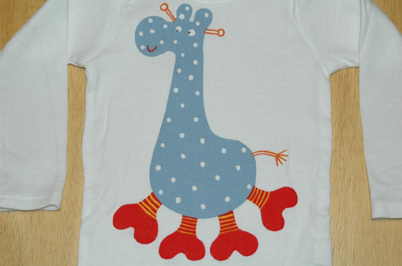 Giraffe Applique Onesie