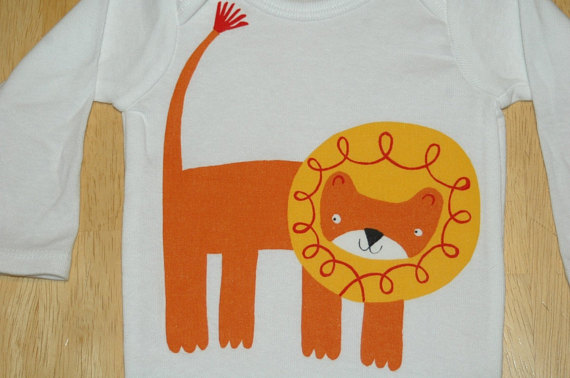 Lion Applique Onesie